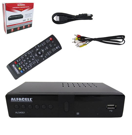 CONVERSOR DIGITAL FULL HD 1080P COM GRAVADOR E CONTROLE REMOTO BIVOLT