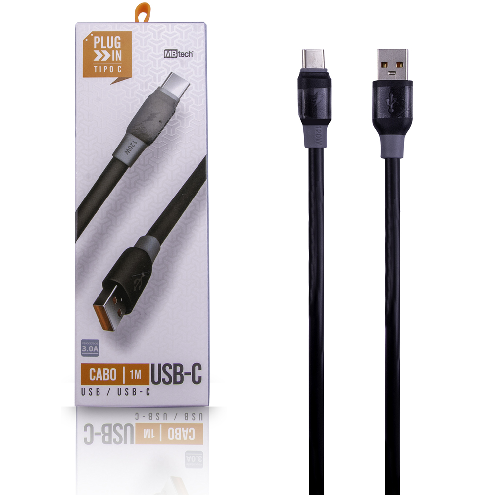 CABO PARA CELULAR USB X TIPO C 3,0A 1M